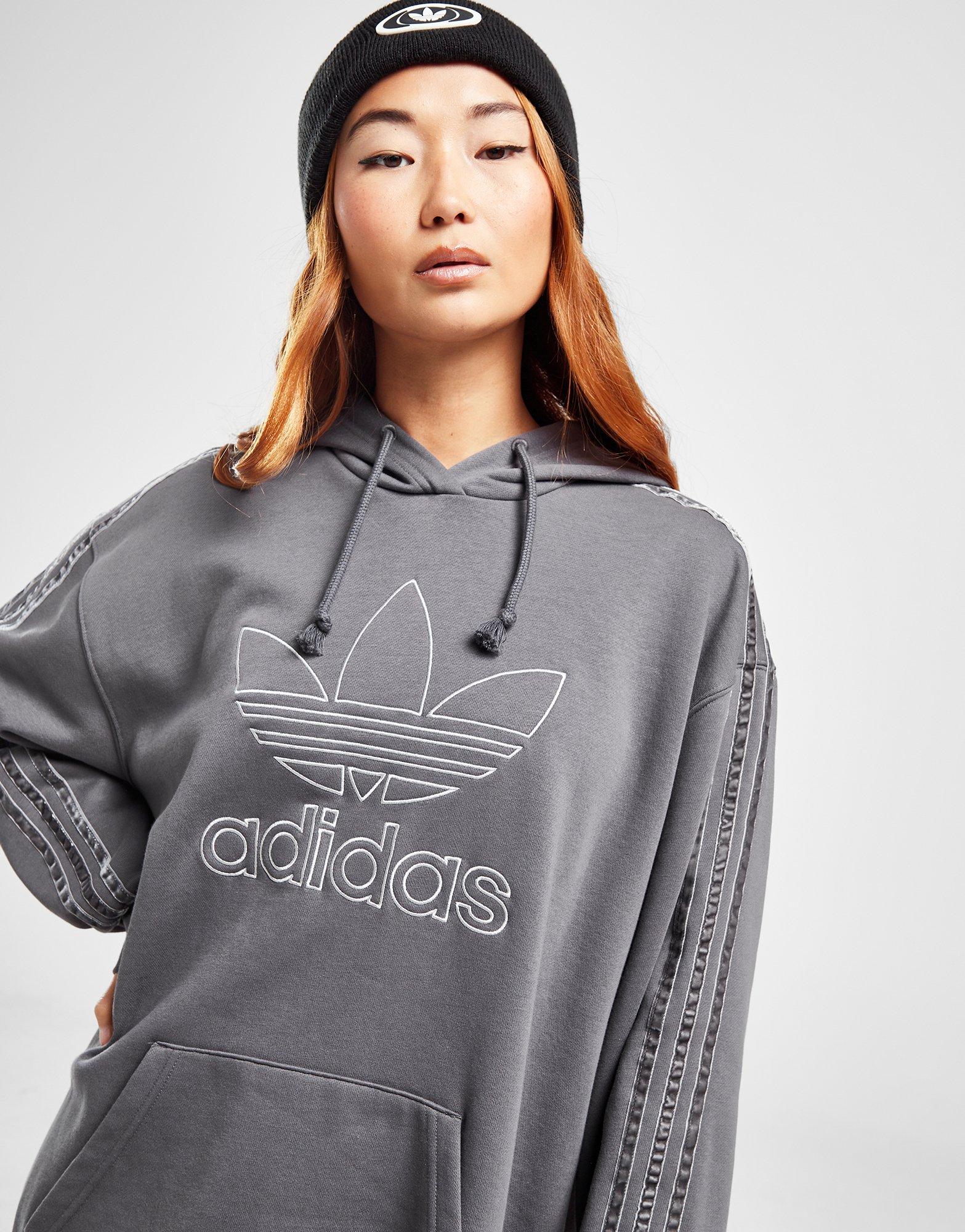 Дамска блуза ADIDAS СУИТЧЪР С КАЧУЛКА OUTLINE OH HD GRY/GRY 45 IS2284 Сив