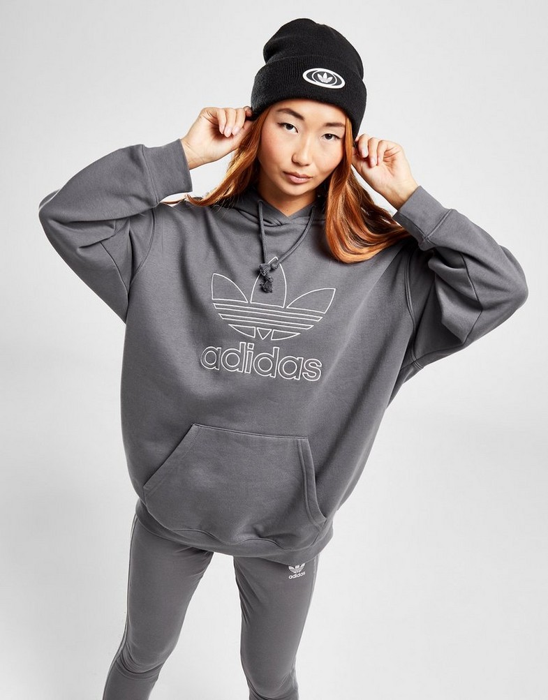 Жіночі кофти ADIDAS КОФТА З КАПЮШОНОМ OUTLINE OH HD GRY/GRY 45 IS2284 Сірий