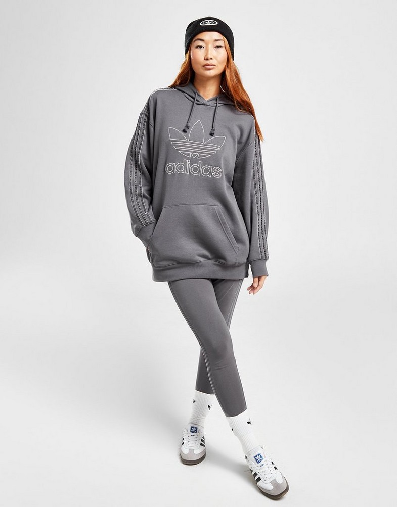 Жіночі кофти ADIDAS КОФТА З КАПЮШОНОМ OUTLINE OH HD GRY/GRY 45 IS2284 Сірий