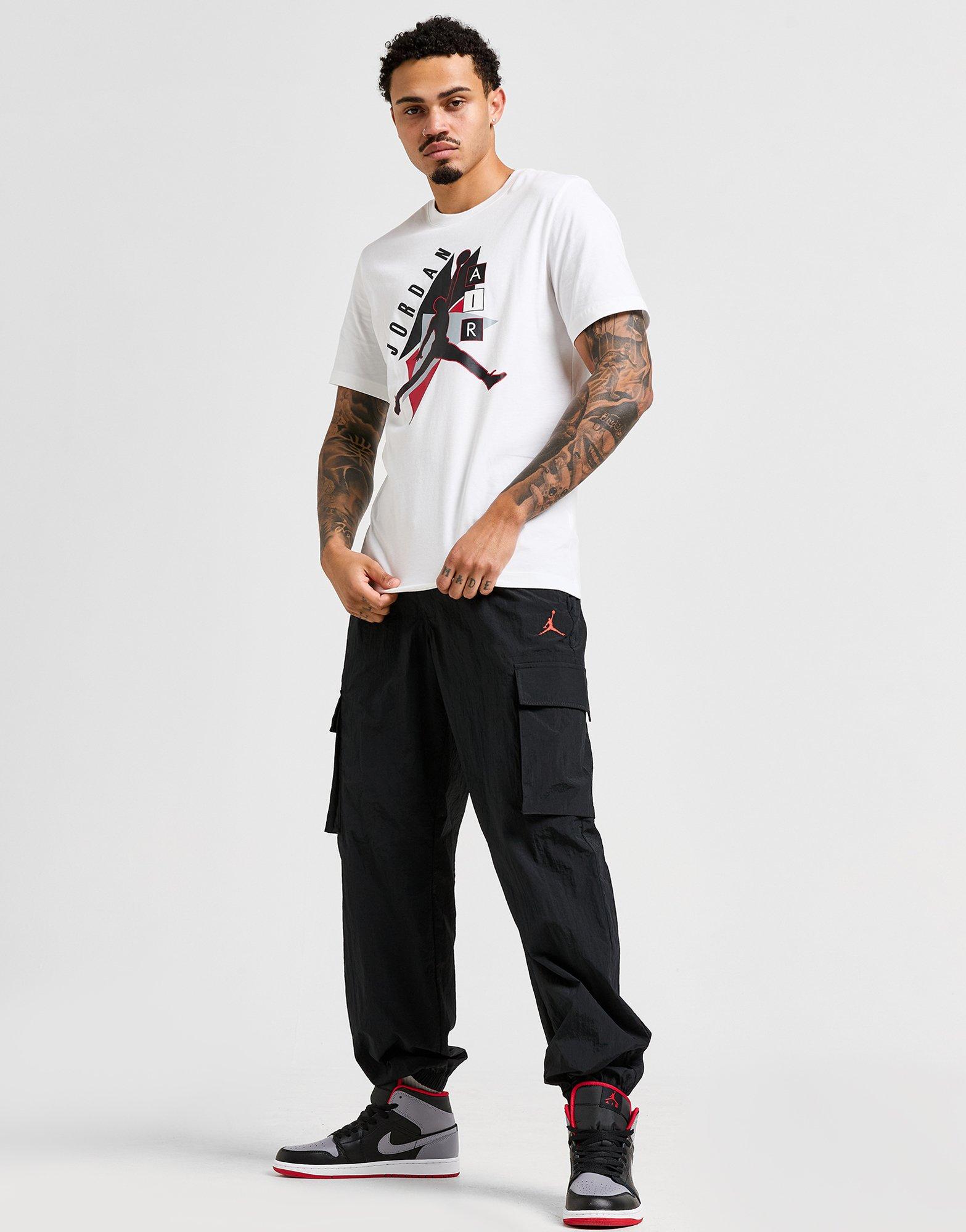 Vyriški marškiniai JORDAN MARŠKINĖLIAI M J BRAND GFX SS CREW3 FD7031-100 Balta