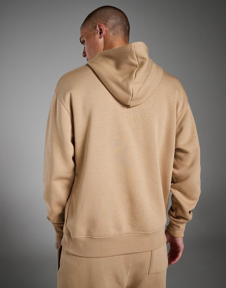 Bluza męska JORDAN BLUZA Z KAPTUREM M J ESS FLC BASELINE FD7545-200 Beżowy