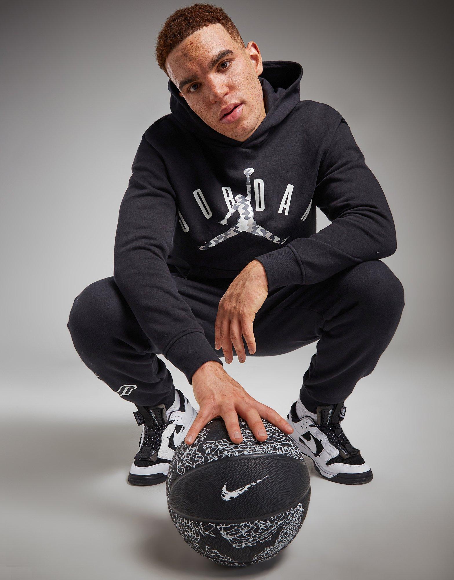 Vyriškas džemperis JORDAN DŽEMPERIS SU GOBTUVU M J FLT MVP HBR FLC PO FD7415-010 Juoda