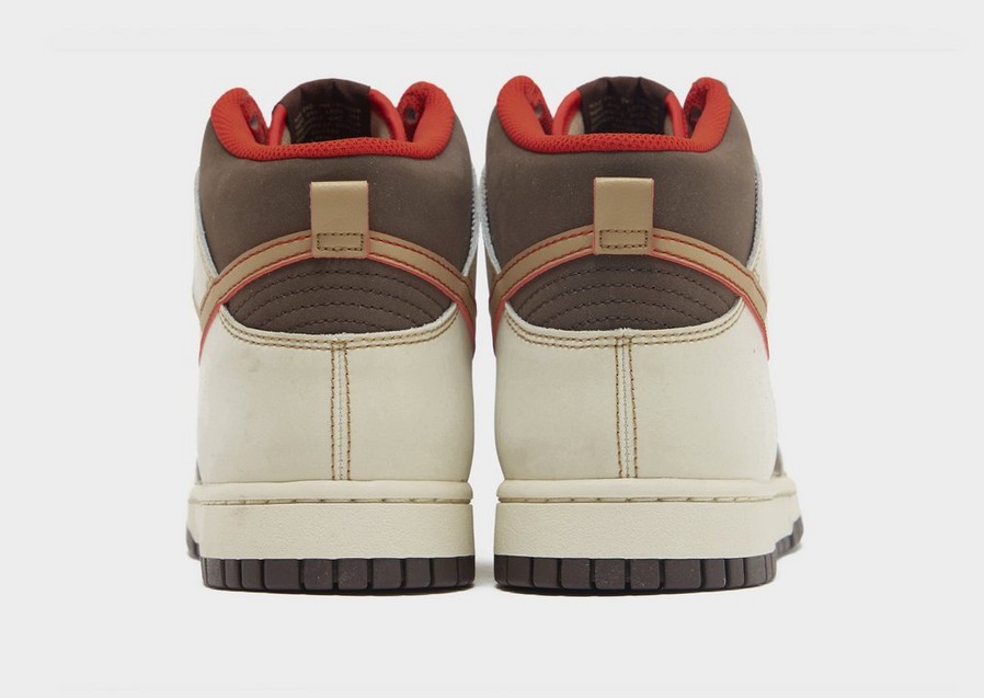 Buty sneakersy męskie NIKE DUNK HIGH RETRO SE FB8892-200 Brązowy