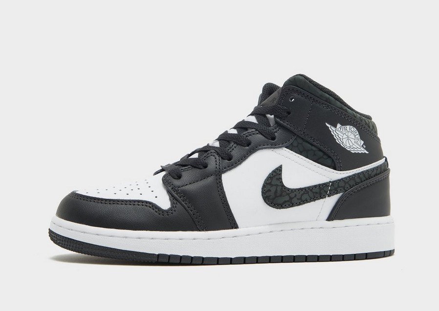 Buty sneakersy dla dzieci AIR JORDAN 1 MID FB9909-001 Czarny
