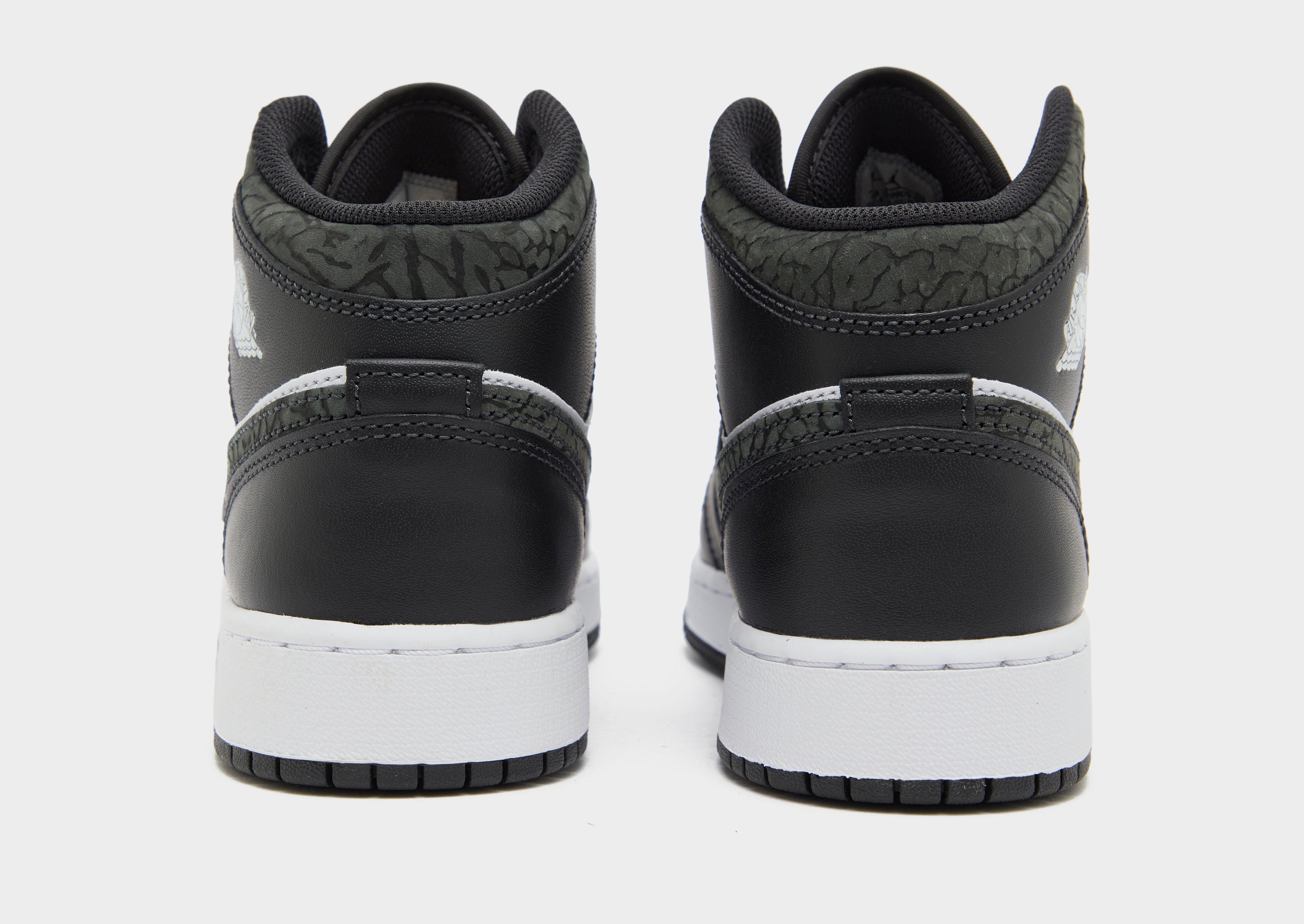 Buty sneakersy dla dzieci AIR JORDAN 1 MID FB9909-001 Czarny