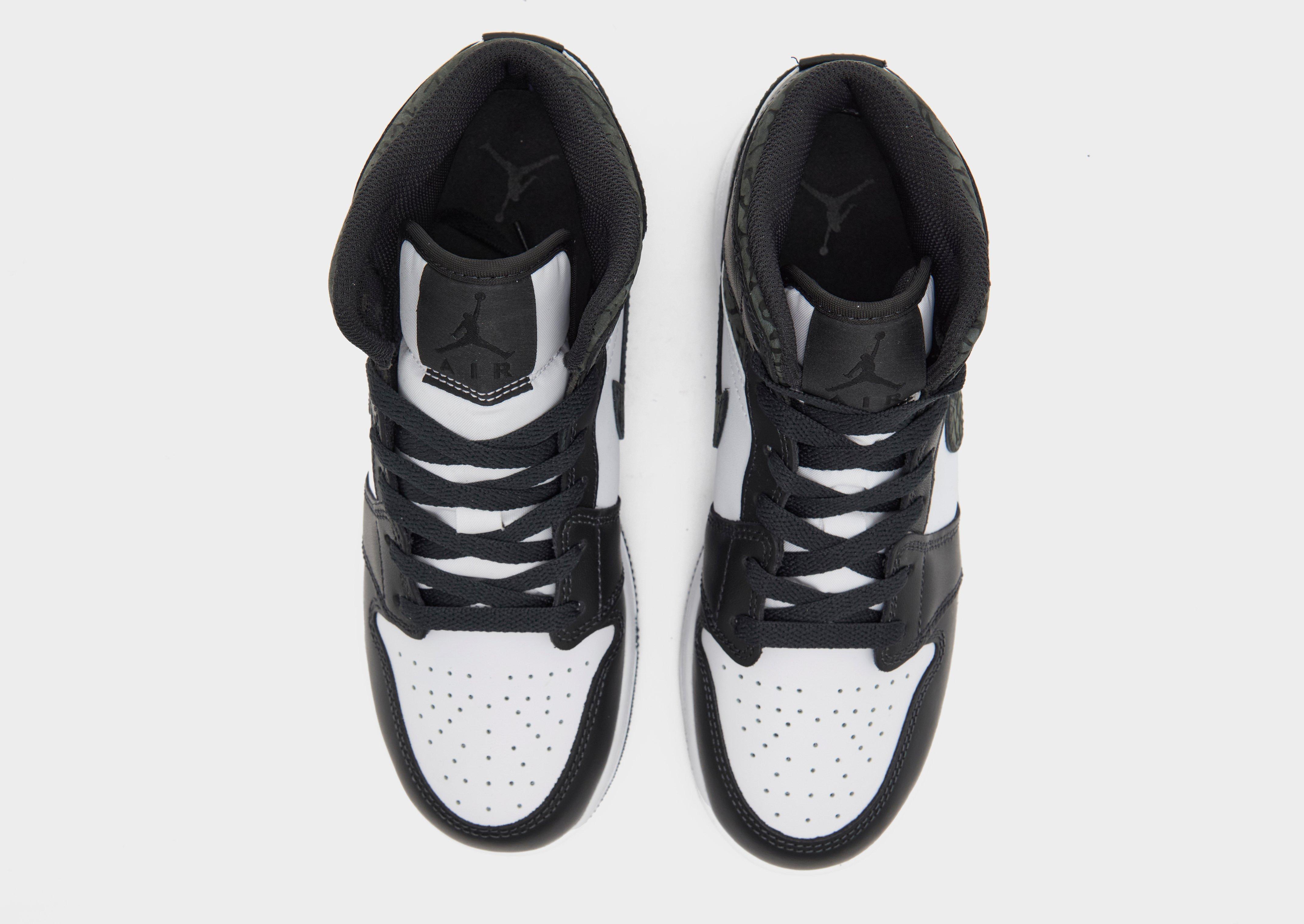 Buty sneakersy dla dzieci AIR JORDAN 1 MID FB9909-001 Czarny