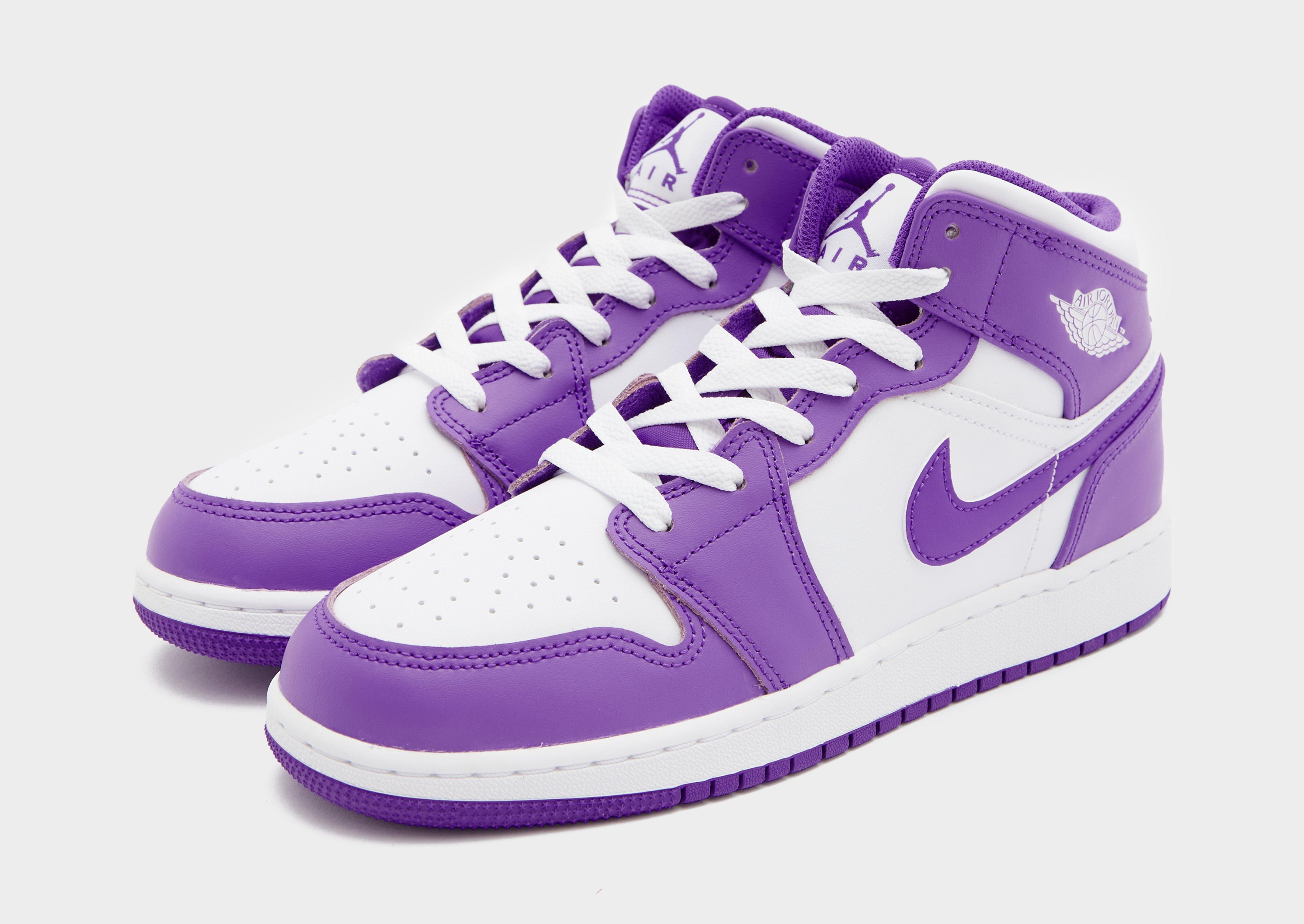 Air jordan 1 mid violet hot sale