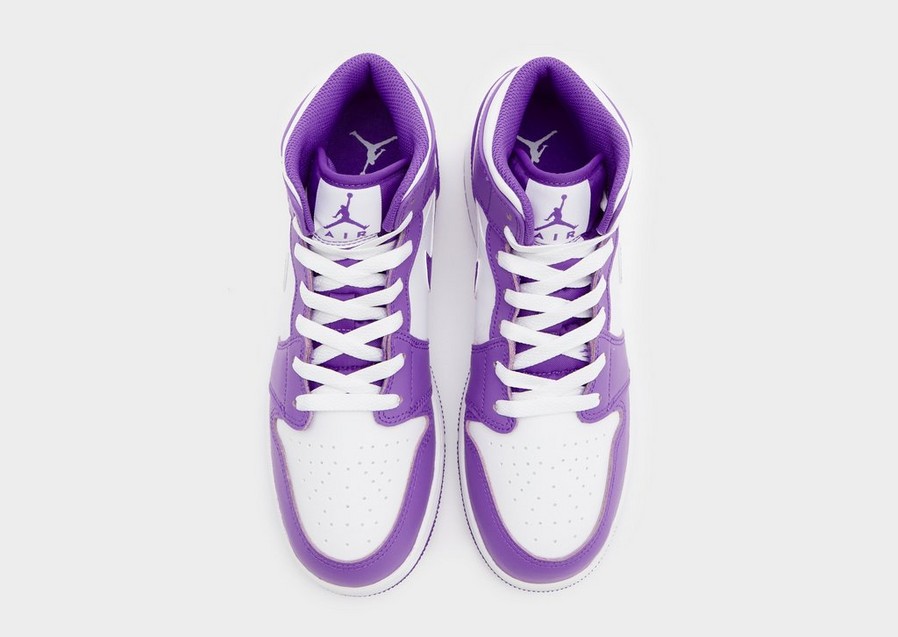 Buty sneakersy dla dzieci AIR JORDAN 1 MID DQ8423-511 Fioletowy