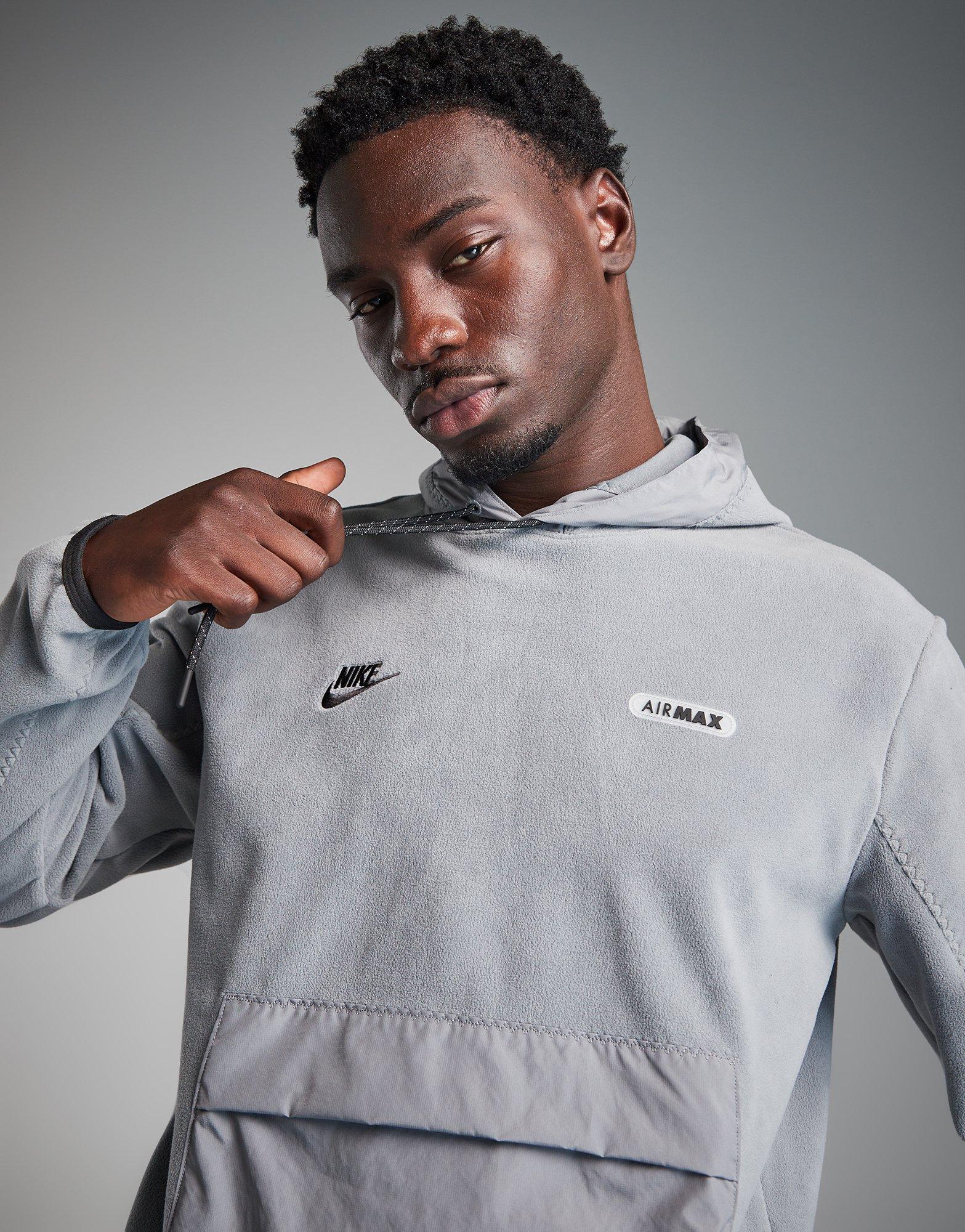 Muški gornji dio trenirke NIKE VESTA S KAPULJAČOM M NSW AIR MAX PLR FLC FN7859-065 siva