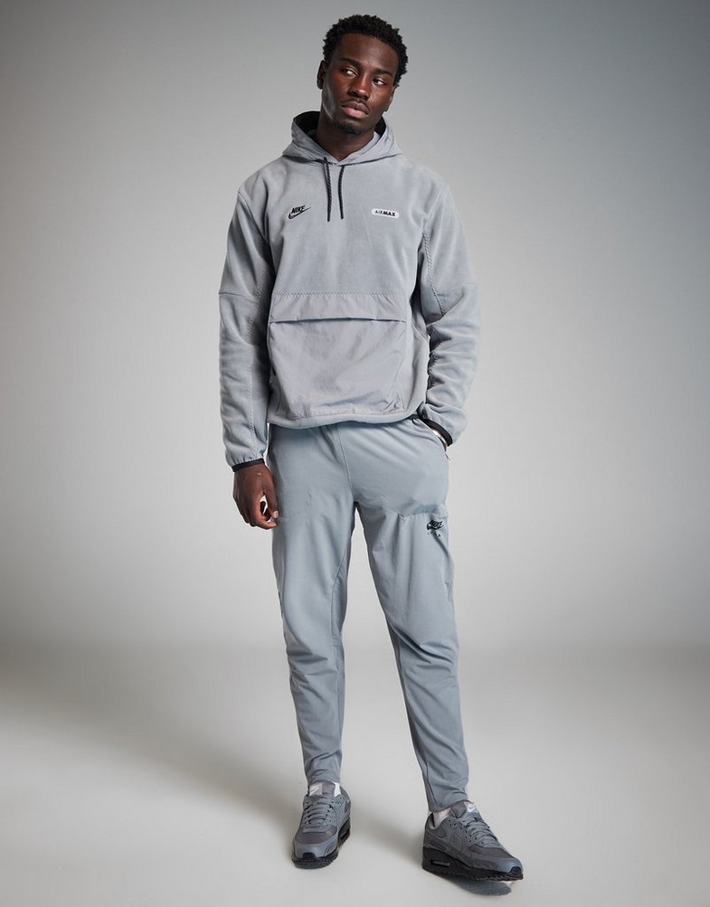 Чоловічі кофти NIKE КОФТА З КАПЮШОНОМ M NSW AIR MAX PLR FLC FN7859-065 Сірий