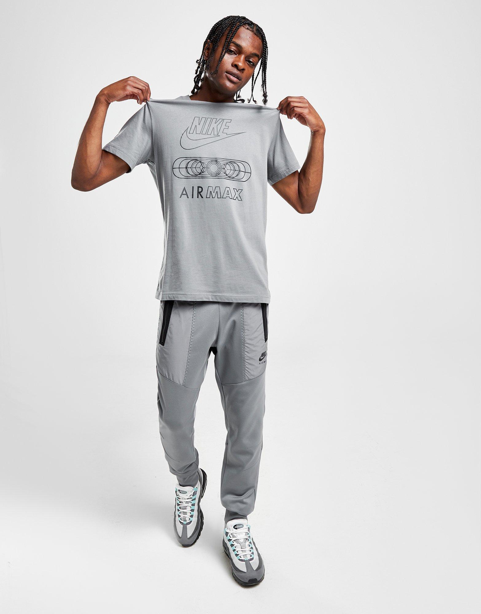 Koszulka, t-shirt męski NIKE T-SHIRT M NSW AIR MAX SS TEE FN0241-065 Szary