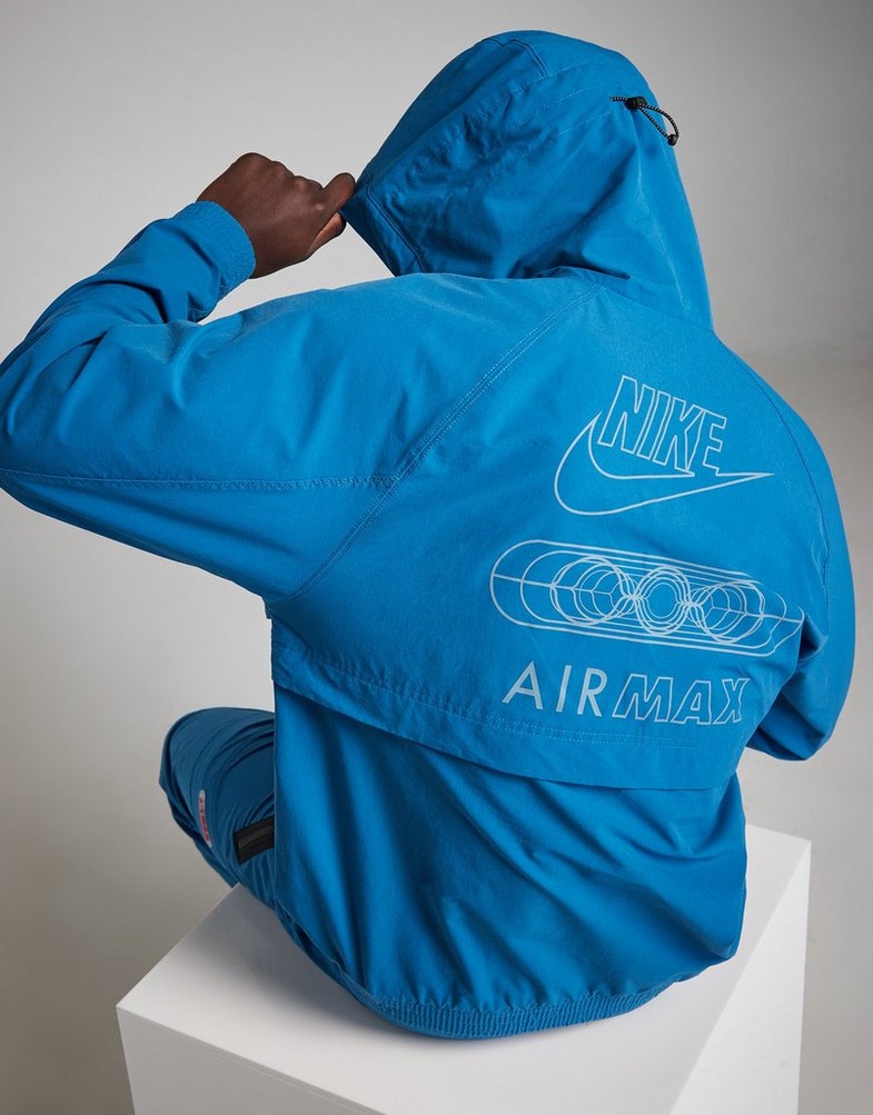 Bluza męska NIKE BLUZA M NSW AIR MAX WVN JACKET FN0243-457 Niebieski