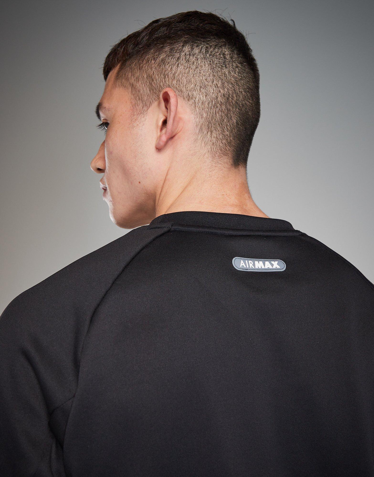 Bluză pentru bărbați NIKE BLUZĂ M NSW AIR MAX CVS CREW FN7892-010 Negru