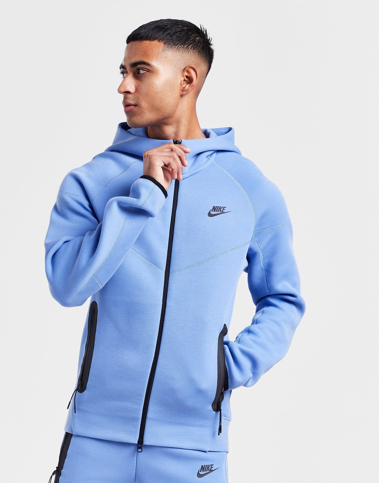 Мъжка блуза NIKE СУИТЧЪР С КАЧУЛКА M NK TCH FLC FZ WR HOODIE FB7921-450 Син