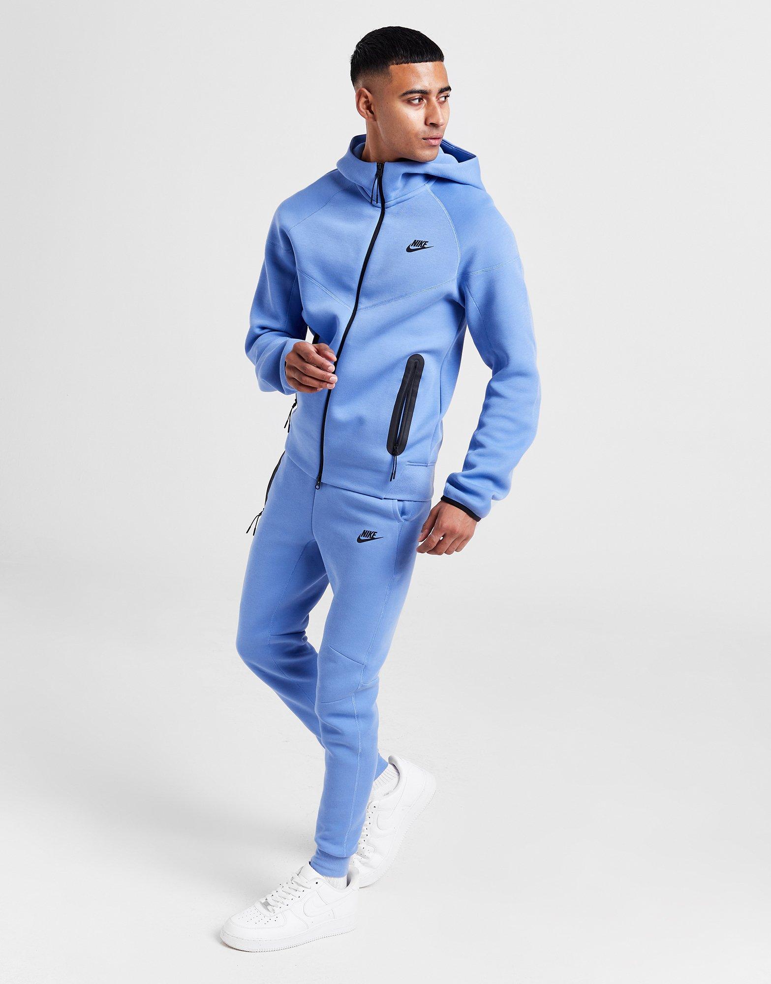 Мъжка блуза NIKE СУИТЧЪР С КАЧУЛКА M NK TCH FLC FZ WR HOODIE FB7921-450 Син