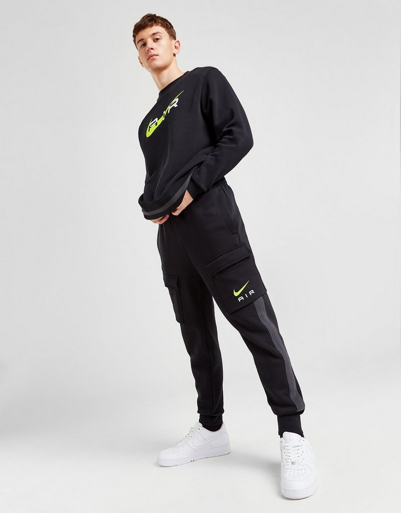 Pantaloni pentru bărbați NIKE PANTALONI  M NSW SW AIR CARGO PANT FLC BB FN7693-011 Negru