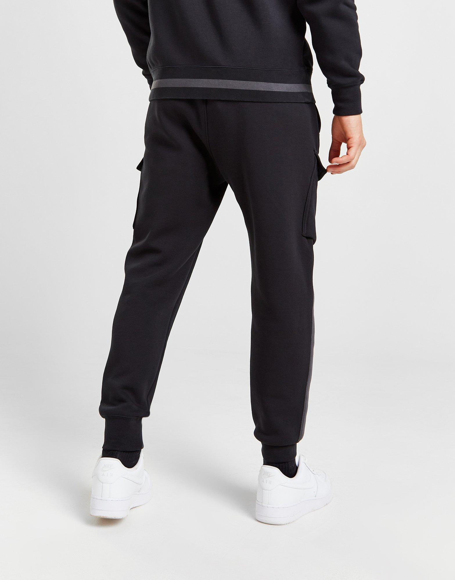 Pantaloni pentru bărbați NIKE PANTALONI  M NSW SW AIR CARGO PANT FLC BB FN7693-011 Negru