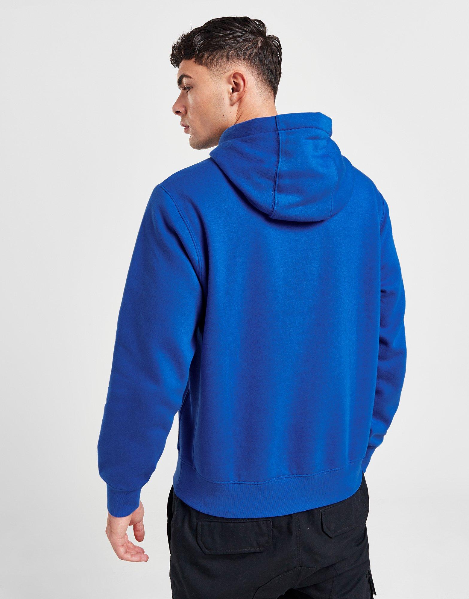 Bluză pentru bărbați NIKE BLUZĂ CU GLUGĂ SPORTSWEAR CLUB FLEECE BV2654-480 Albastru