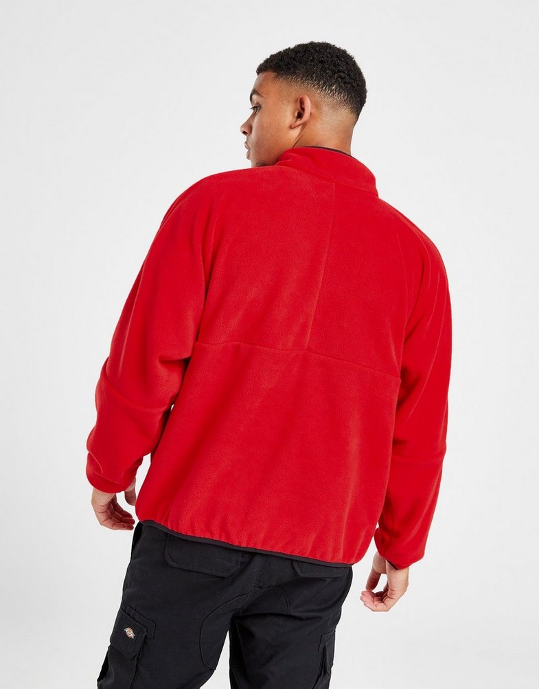 Pánska mikina NIKE MIKINA ROZEPÍNACÍ M NK CLUB+ PLR LS HZ TOP DX0525-657 Červená