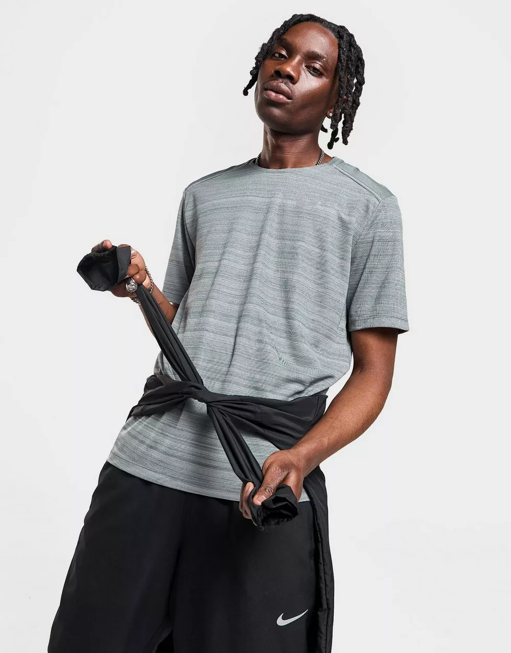 NIKE ФУТБОЛКА M NK DF MILER SS RUNNING, фото 1 з 5