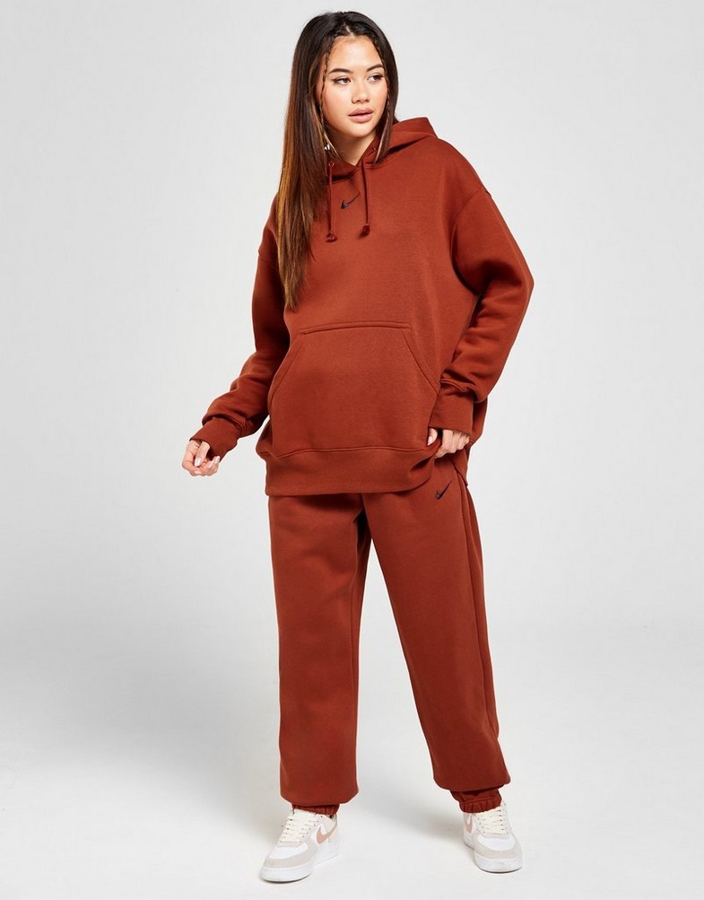 Bluza damska NIKE BLUZA Z KAPTUREM NSW PHNX FLC OS PO HOODIE DQ5860-832 Brązowy