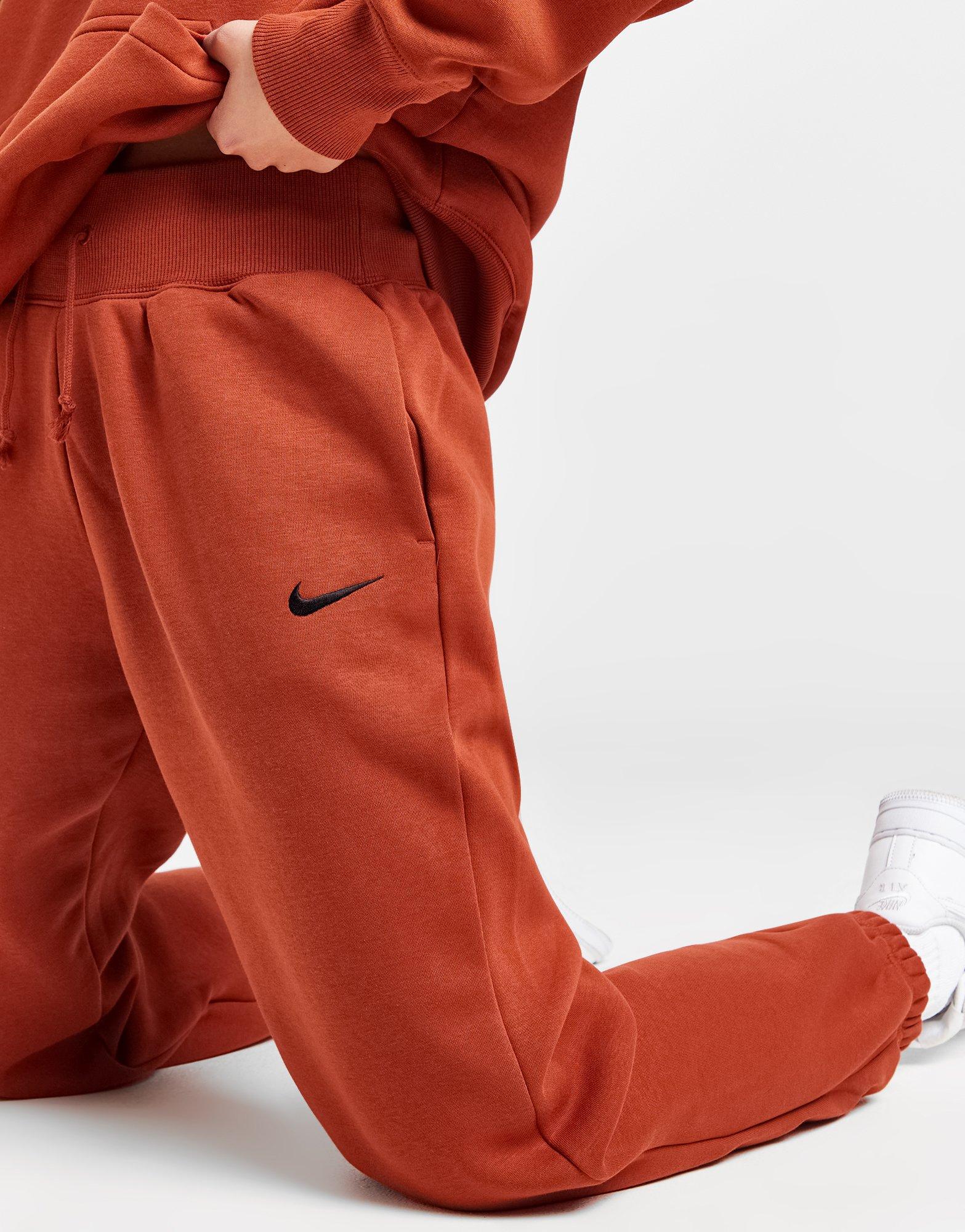 Ženske hlače NIKE HLAČE NSW PHNX FLC HR OS PANT DQ5887-832 smeđa