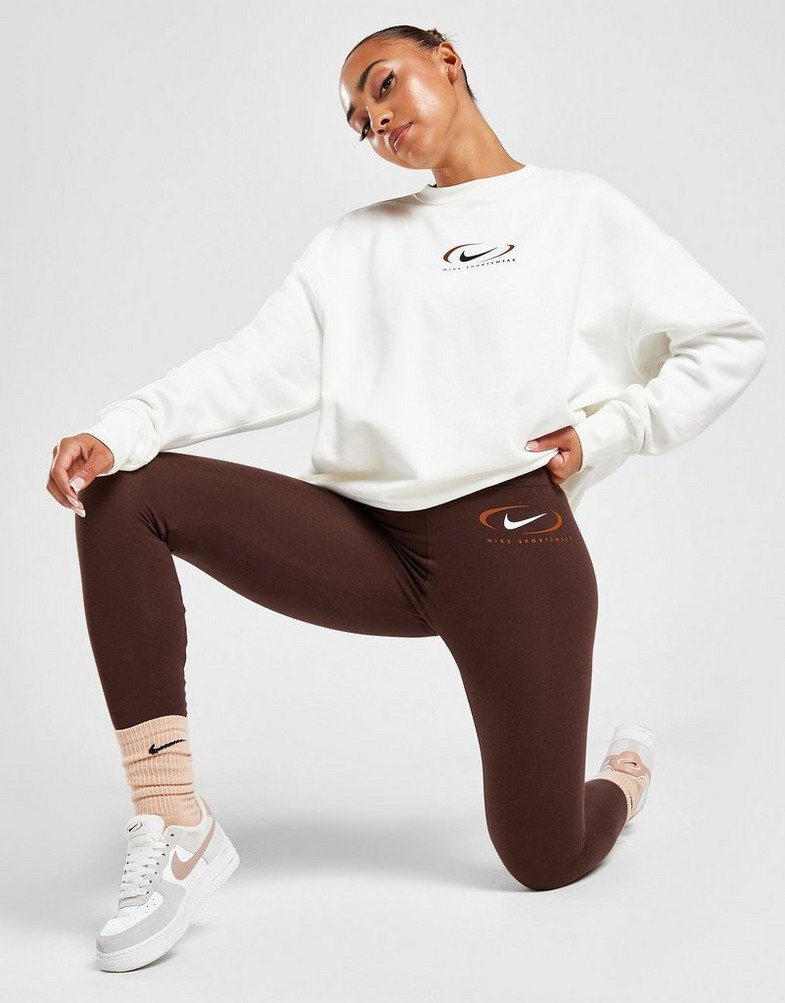 Дамски клин NIKE КЛИН W NSW LGGNG HR PRNT SWSH FN7699-227 Кафяв