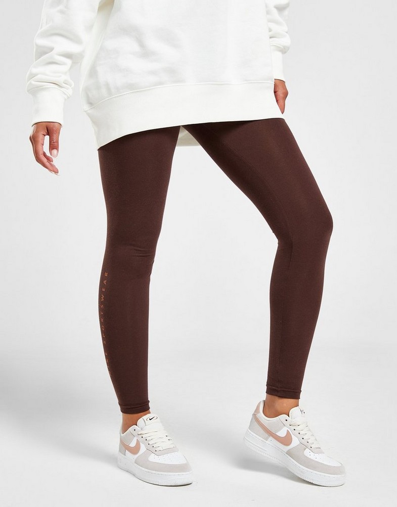 Дамски клин NIKE КЛИН W NSW LGGNG HR PRNT SWSH FN7699-227 Кафяв