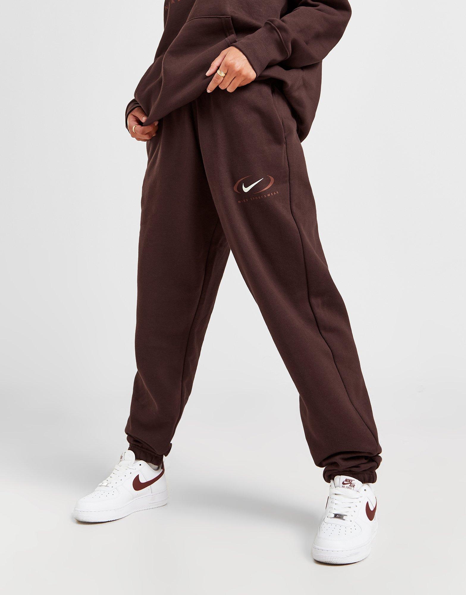 Жіночі штани NIKE ШТАНИ NSW PHNX FLC HR OS PANT PRNT FN7716-227 Коричневий