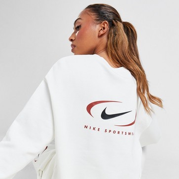 Bluză pentru femei NIKE BLUZĂ NSW PHNX FLC OS CREW PRNT SW
