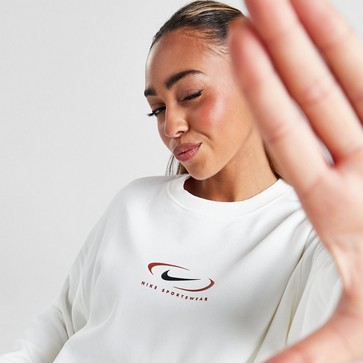 Bluză pentru femei NIKE BLUZĂ NSW PHNX FLC OS CREW PRNT SW