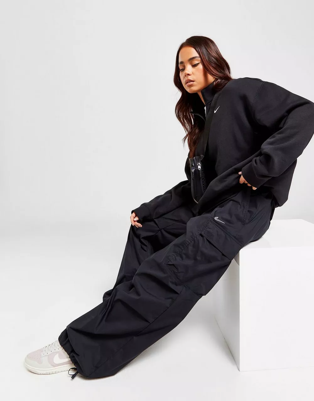 NIKE ШТАНИ W NSW WVN OS PANT HR SW STREETSWEAR, фото 1 з 6