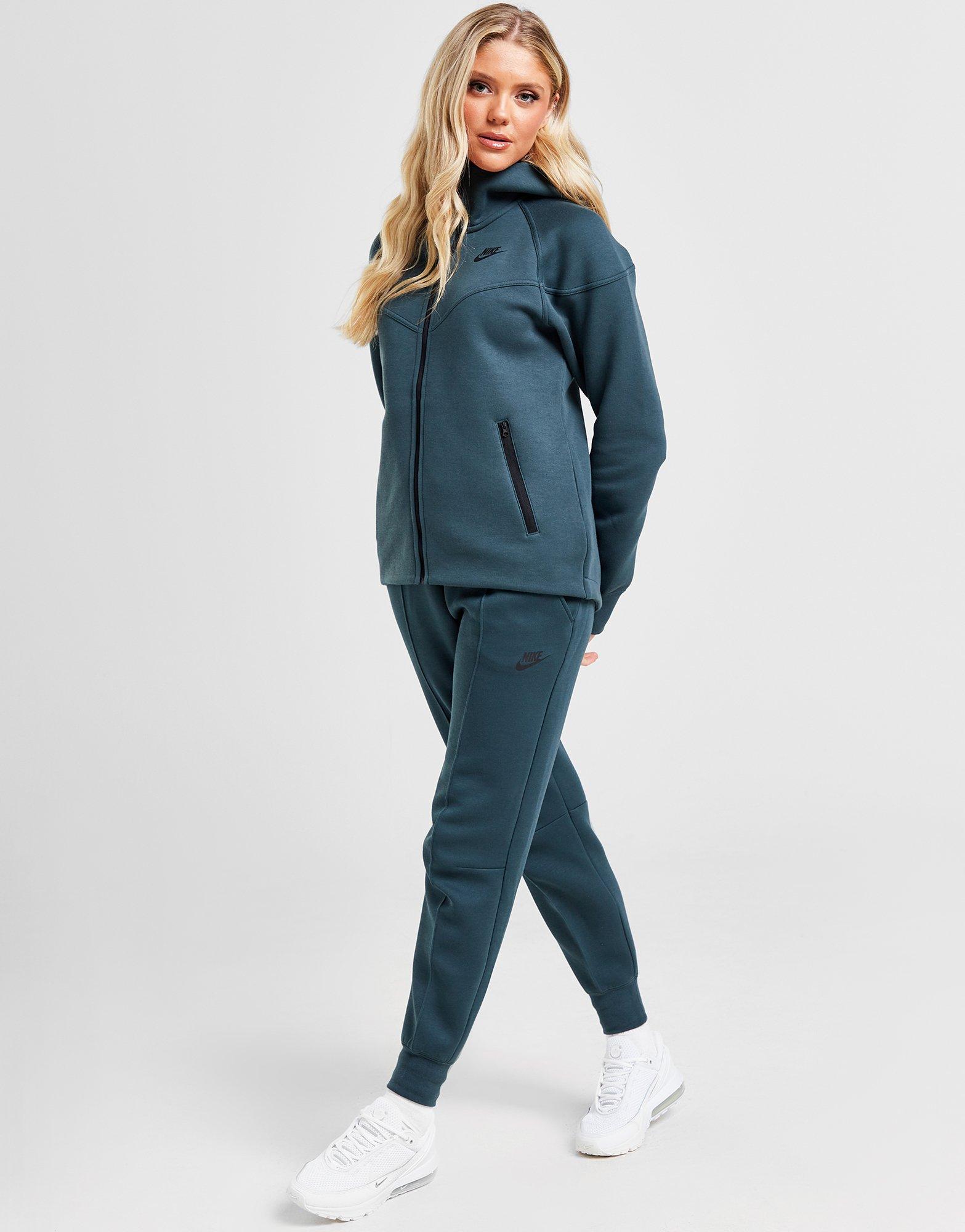 Moteriškos kelnės NIKE KELNĖS NSW TCH FLC MR JGGR FB8330-328 Žalia