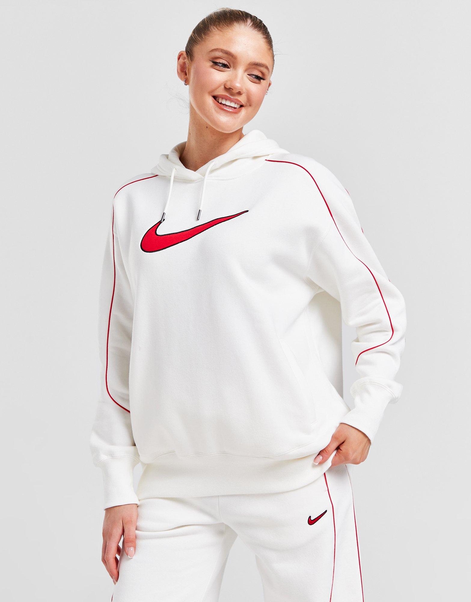 Bluză pentru femei NIKE BLUZĂ CU GLUGĂ NSW FLC OS PO HDY SW FV5311-133 Bej