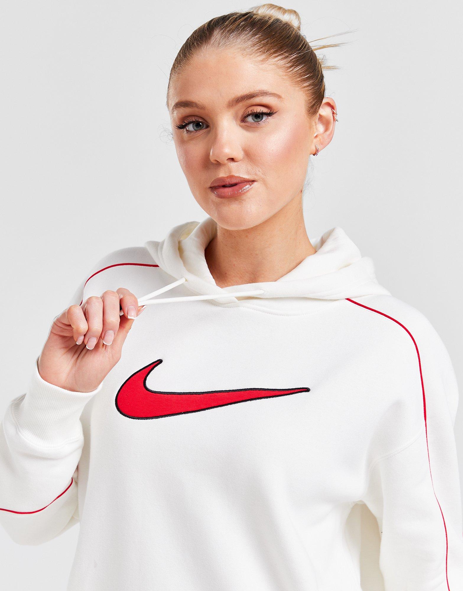 Bluză pentru femei NIKE BLUZĂ CU GLUGĂ NSW FLC OS PO HDY SW FV5311-133 Bej