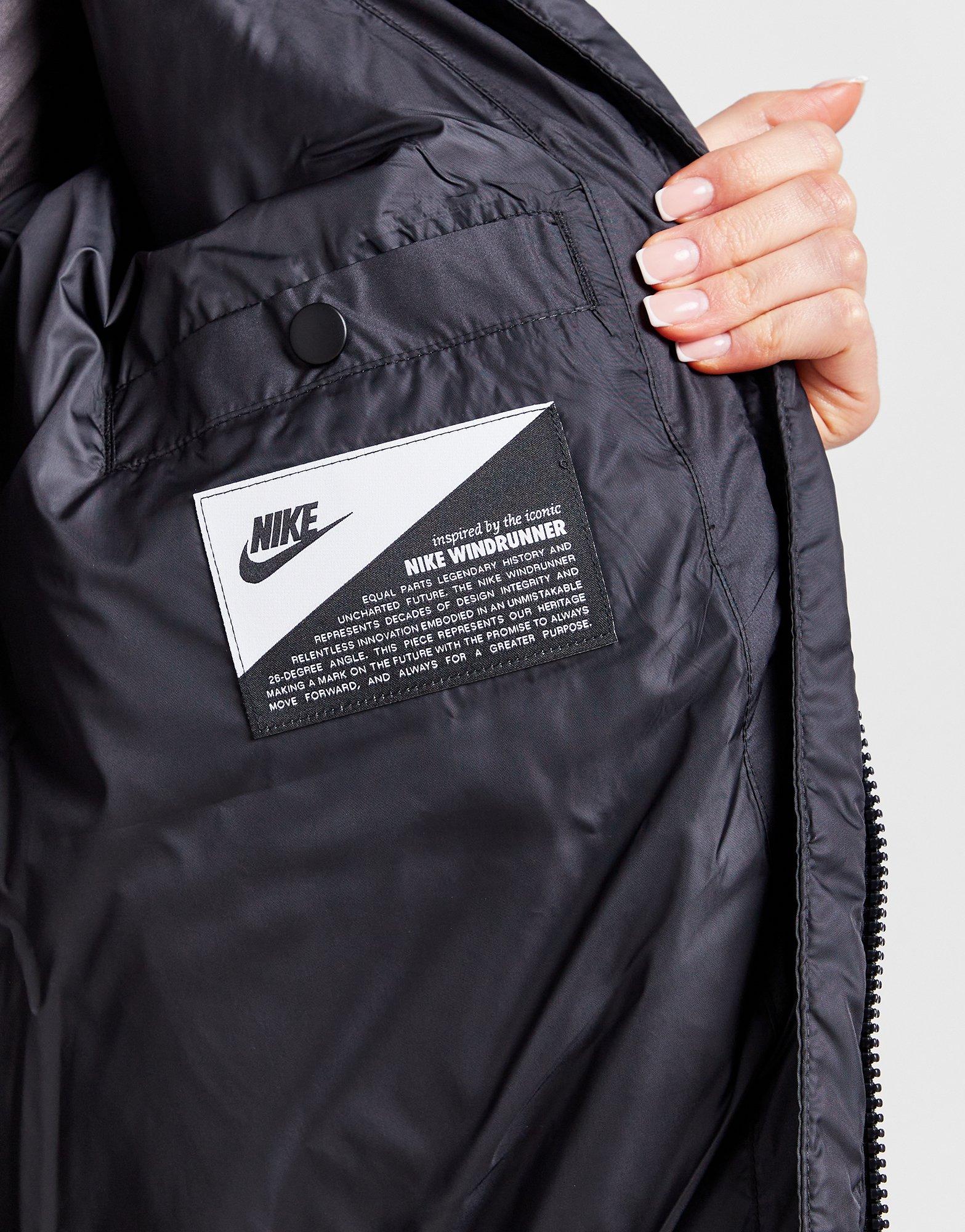 NIKE ナイキ　NSW コート NIKE AS W NSW ESSNTL TRENCH BLACK/WHITE（ナイキ ウィメンズ