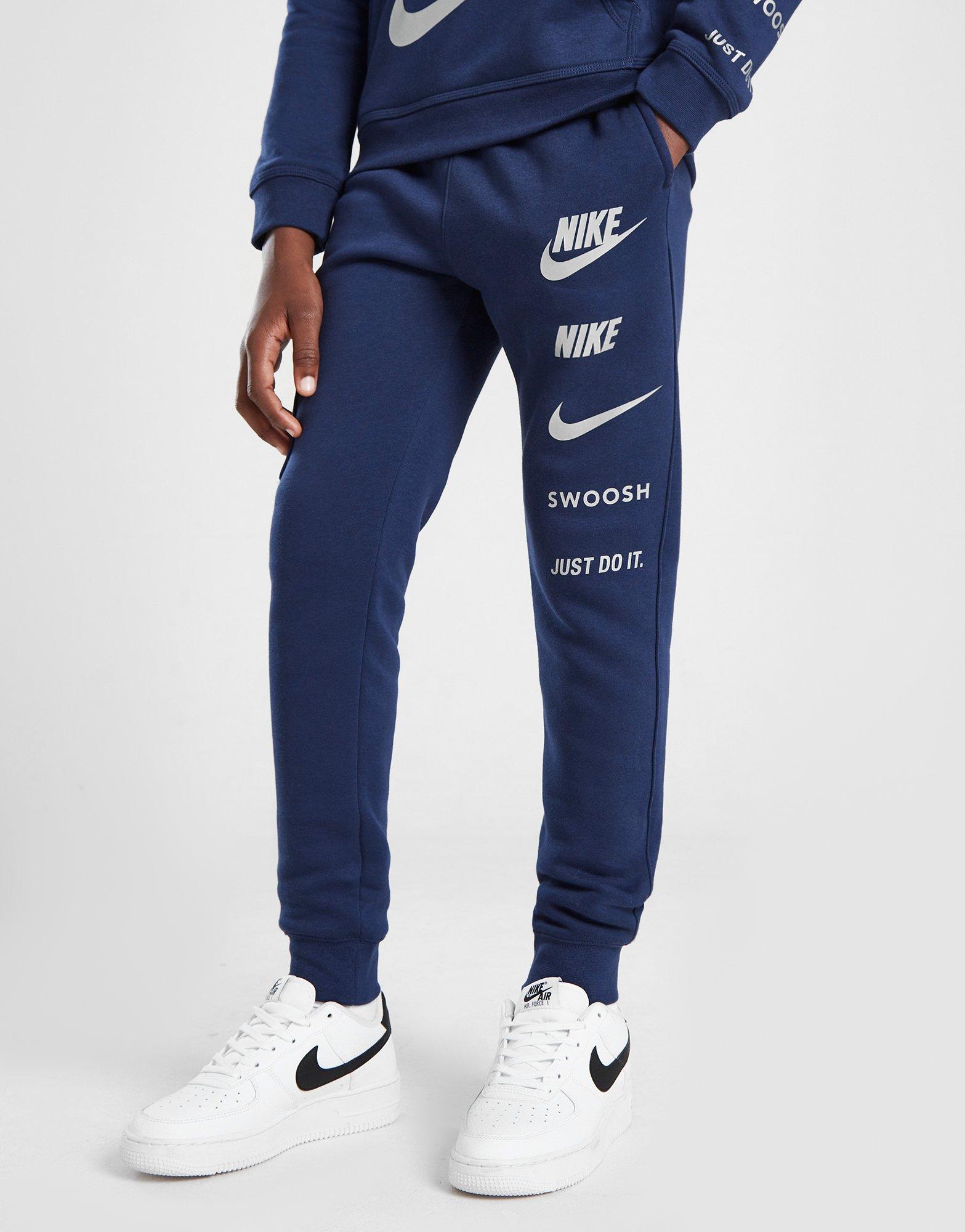 Dětské kalhoty NIKE KALHOTY  NSW SI FLC CARGO PANT BB FN7712-410 Tmavě modrá