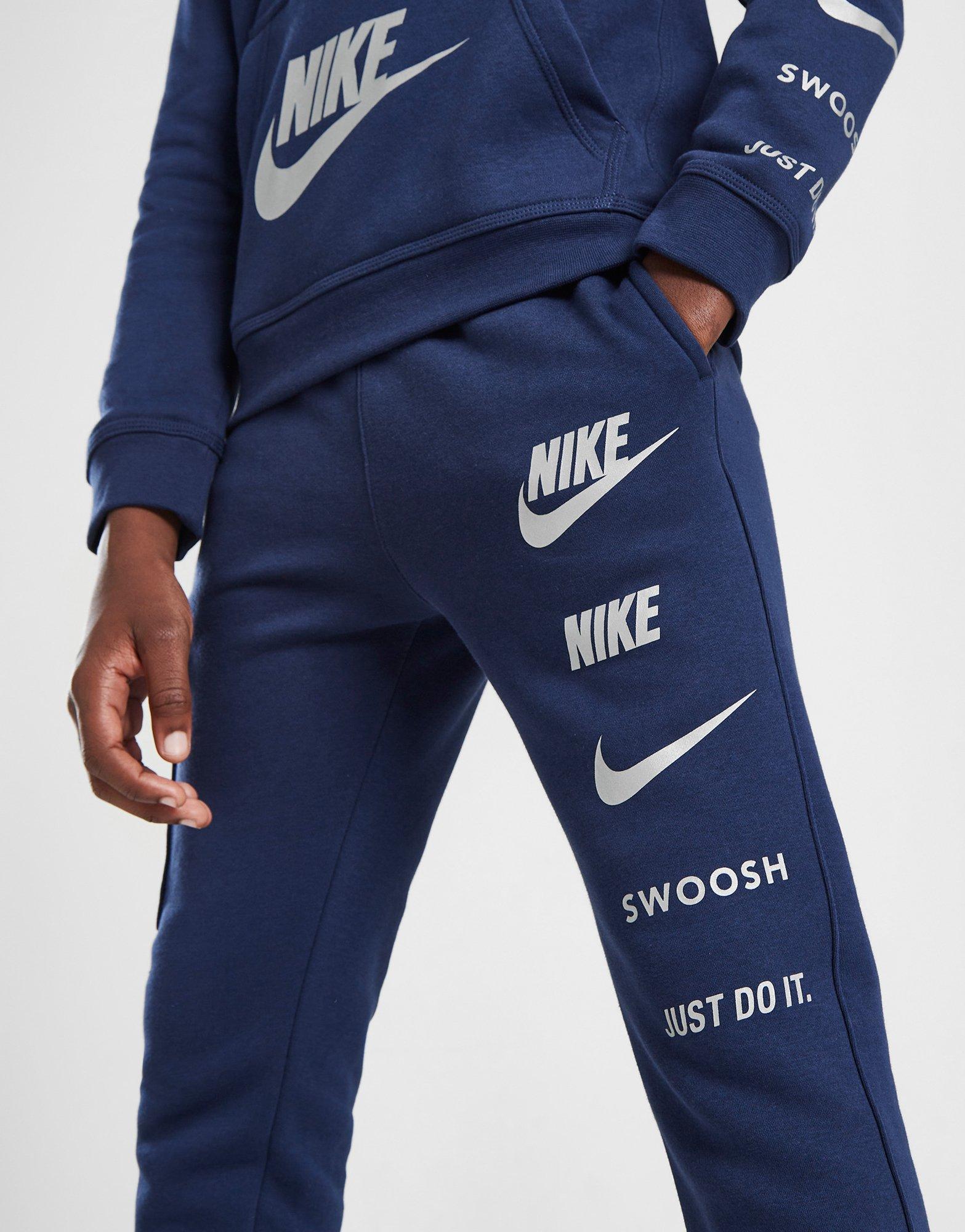Dětské kalhoty NIKE KALHOTY  NSW SI FLC CARGO PANT BB FN7712-410 Tmavě modrá