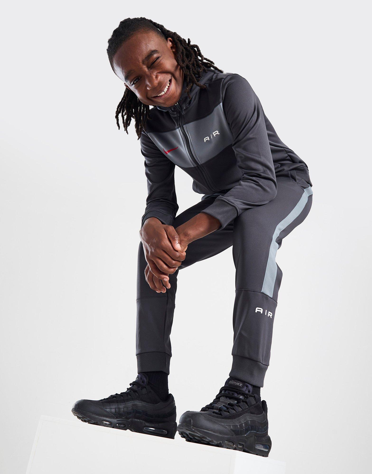 Дитячі кофти NIKE КОФТА НА БЛИСКАВЦІ З   КАПЮШОНОМ NSW N AIR PK HD FV2344-060 Сірий