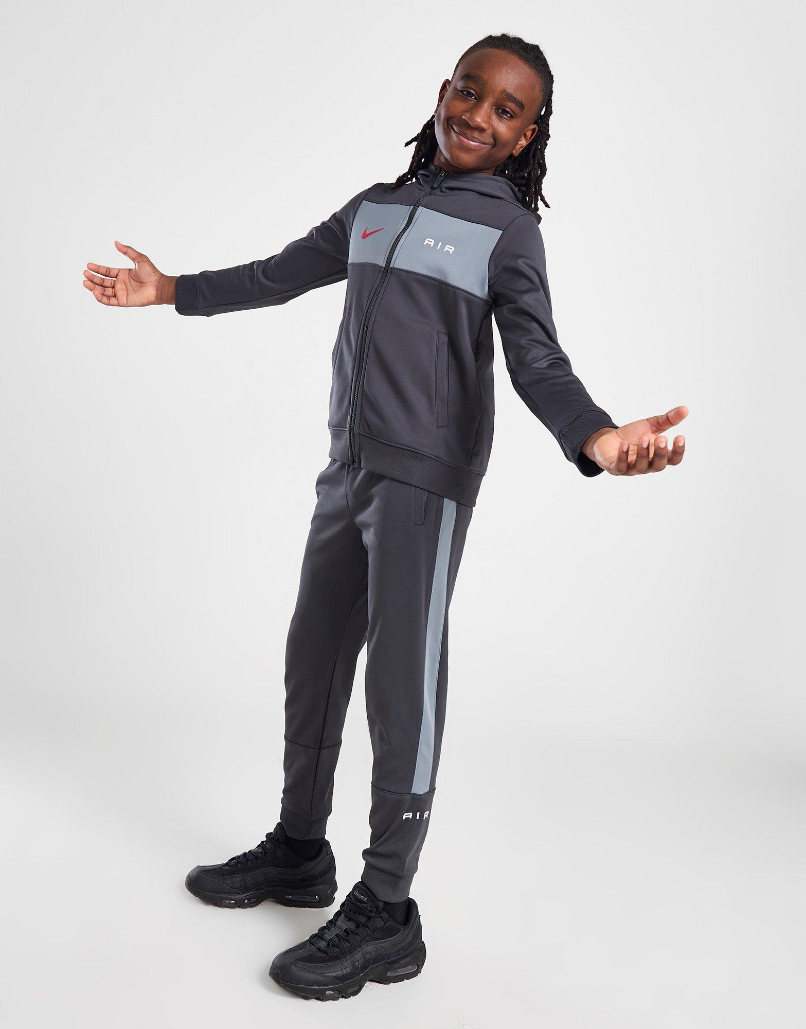 Дитячі кофти NIKE КОФТА НА БЛИСКАВЦІ З   КАПЮШОНОМ NSW N AIR PK HD FV2344-060 Сірий