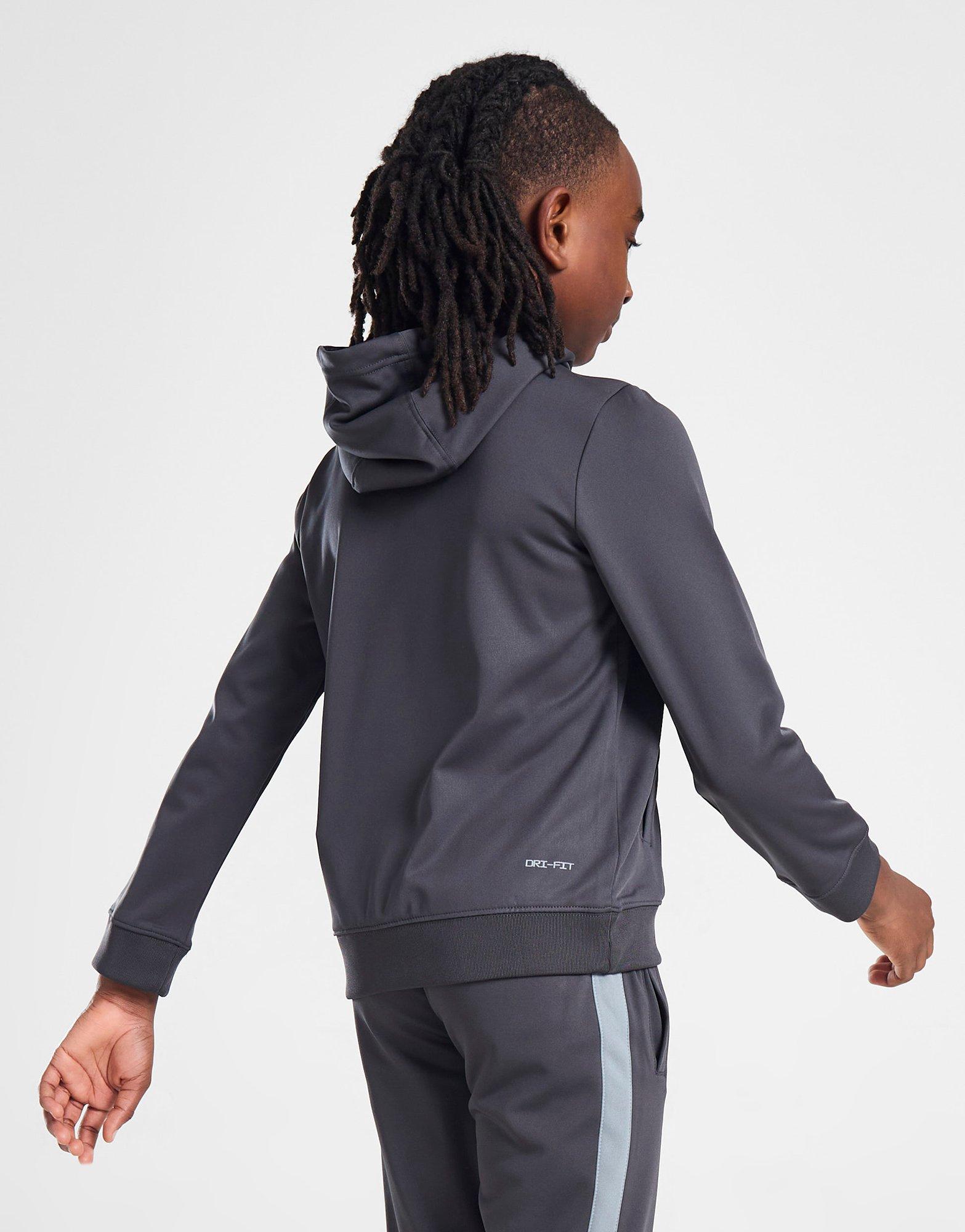 Дитячі кофти NIKE КОФТА НА БЛИСКАВЦІ З   КАПЮШОНОМ NSW N AIR PK HD FV2344-060 Сірий