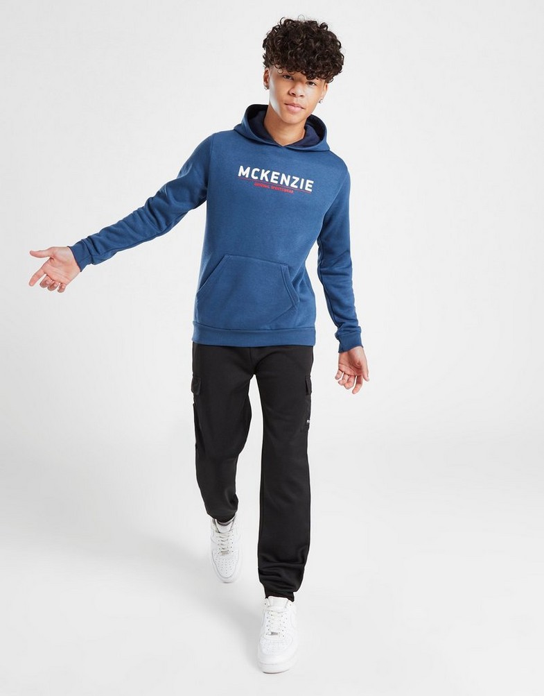 MCKENZIE BLUZĂ CU GLUGĂ ESS LOGO HOOD BLUE MCKTJ15998101 Bleumarin