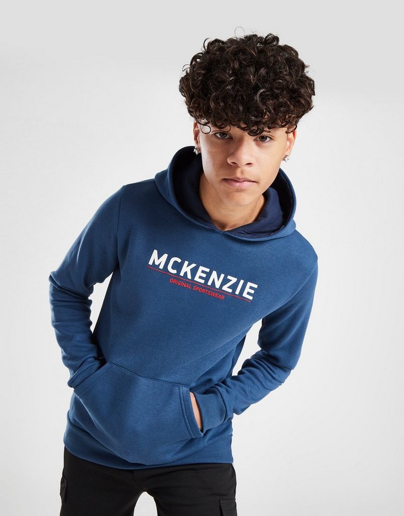 MCKENZIE BLUZĂ CU GLUGĂ ESS LOGO HOOD BLUE MCKTJ15998101 Bleumarin