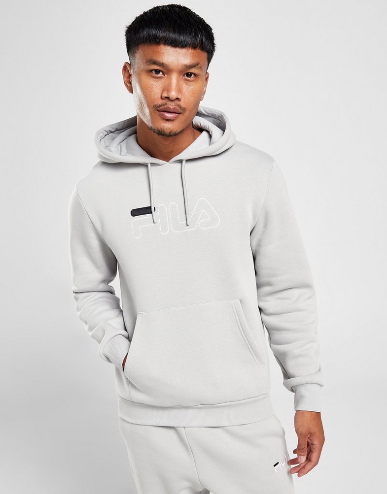 Bluza męska FILA BLUZA Z KAPTUREM FILA ADIR HOOD GRY FW23JDM002ADIRGRY Szary
