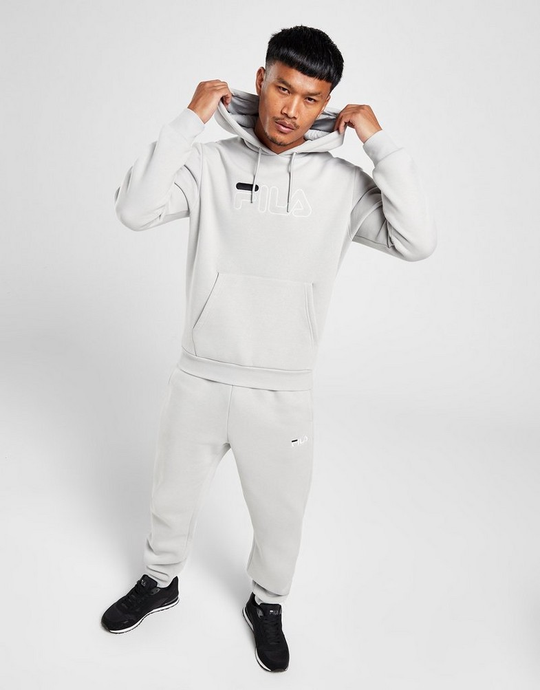 Bluza męska FILA BLUZA Z KAPTUREM FILA ADIR HOOD GRY FW23JDM002ADIRGRY Szary