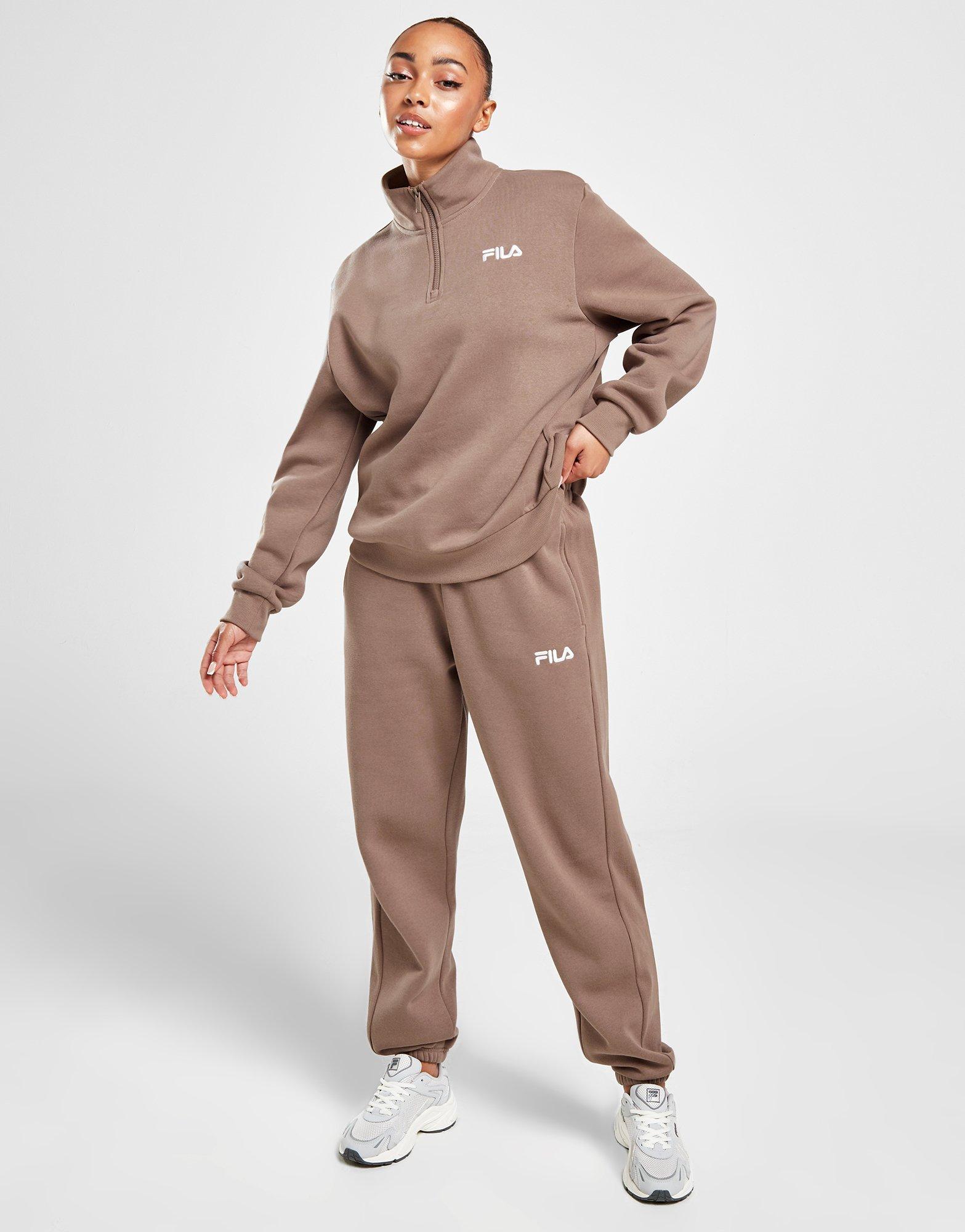 Ženski gornji dio trenirke FILA VESTA RASKOPČANA FILA EMERY BRN FW23JDW003EMERYBRN smeđa