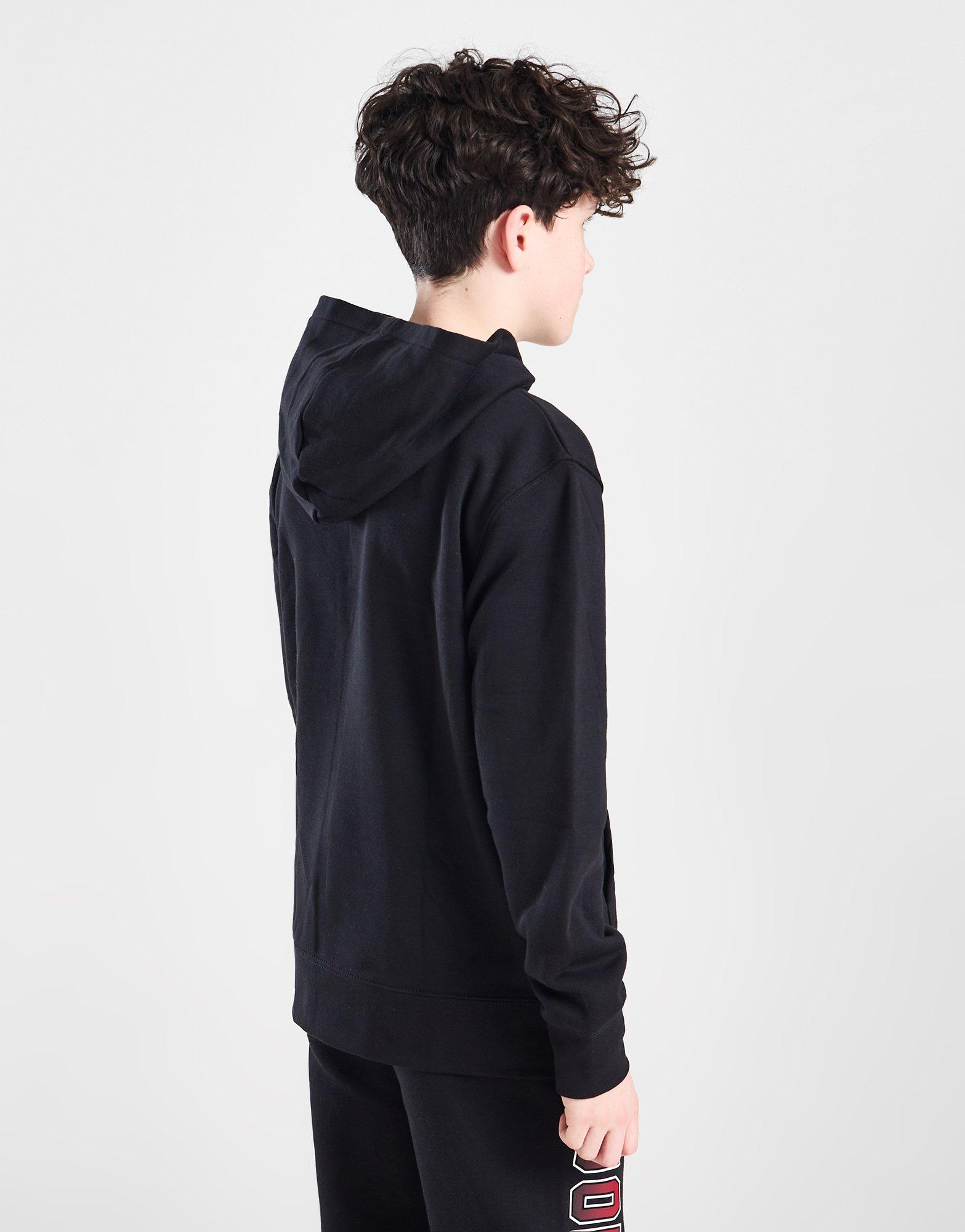 JORDAN BLUZĂ CU GLUGĂ FADE COLG OH BLK/RD B 95D091-023 Negru