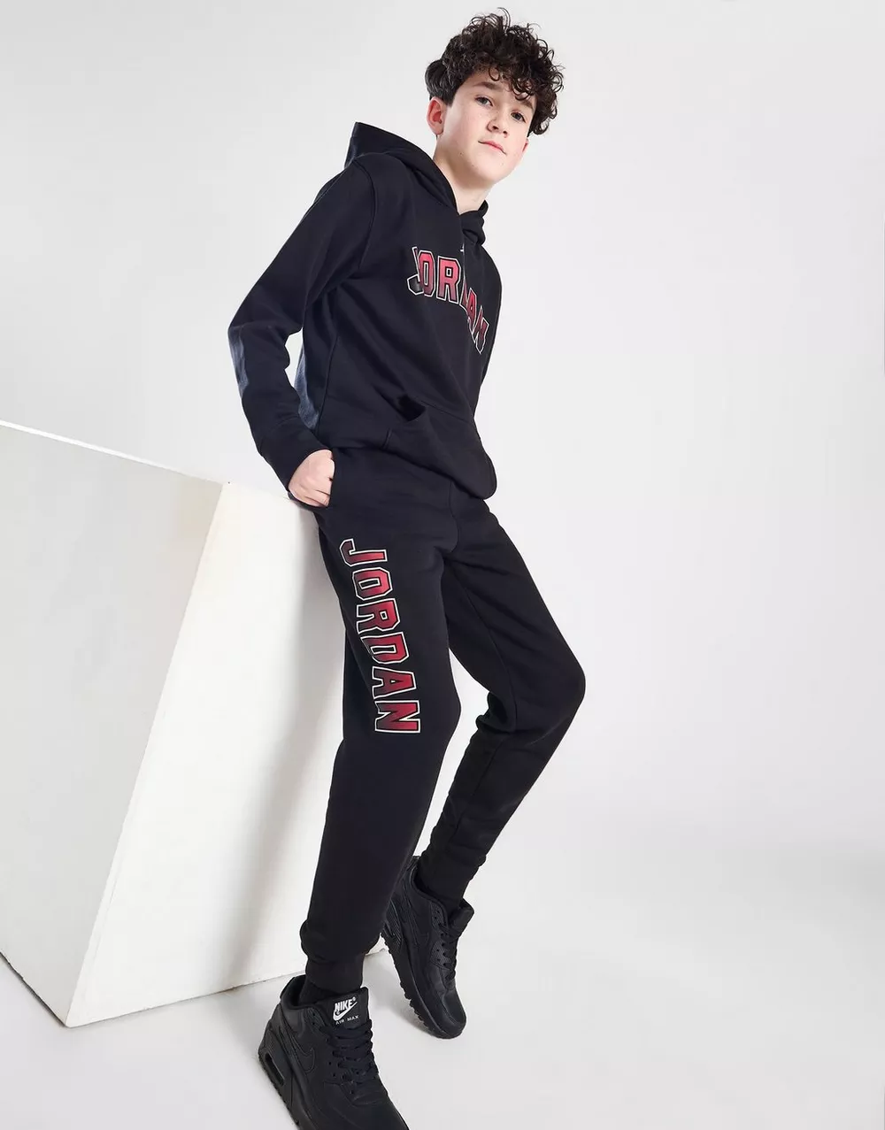 NikeHad JORDAN ШТАНИ FADE COLG JOG BLK/RD B, фото 1 з 6