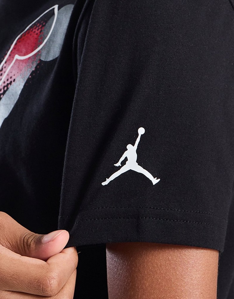 Gyerek póló JORDAN PÓLÓ JMPN HZE OUT T BLK/RD B 95C977-023 Fekete