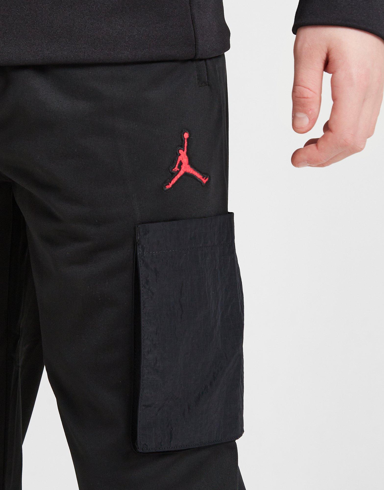 Vaikiški sportiniai kostiumai JORDAN KOMPLEKTAS WVN PNL CRGO OH SUIT BLK/RED B 95D036-023 Juoda